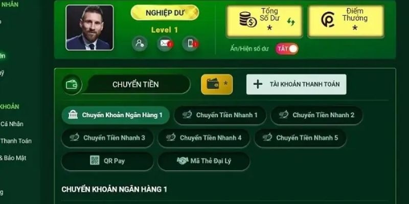 Bị từ chối ngân hàng là do người chơi cung cấp thông tin không đúng