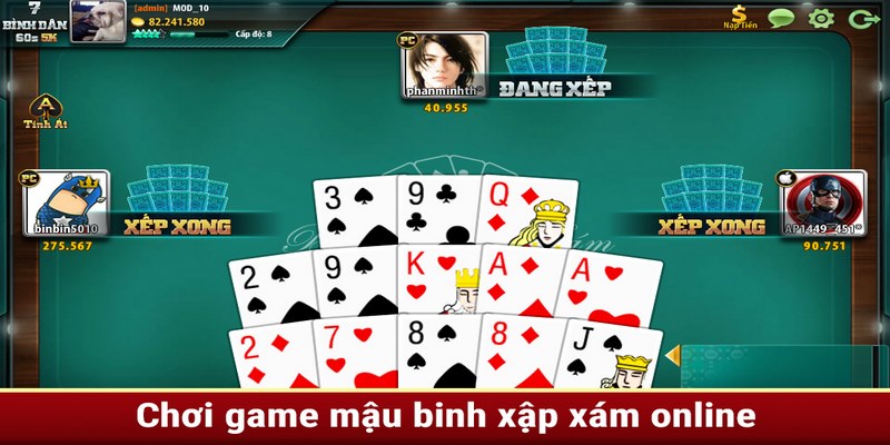 Cách tính chi và so bài trong cách chơi Mậu Binh