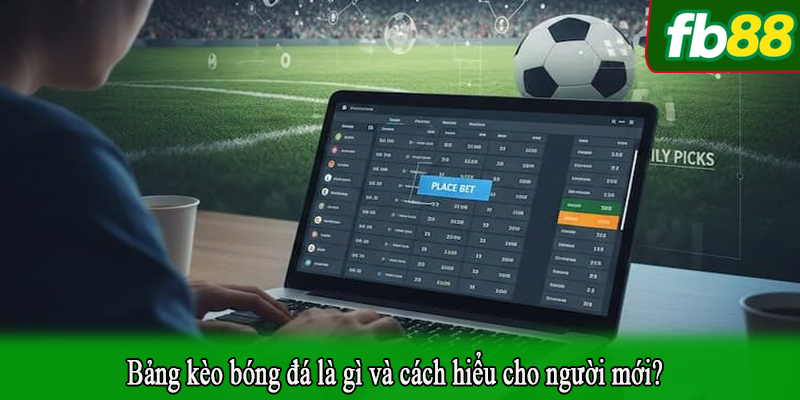 Bảng kèo bóng đá là gì và cách hiểu cho người mới?