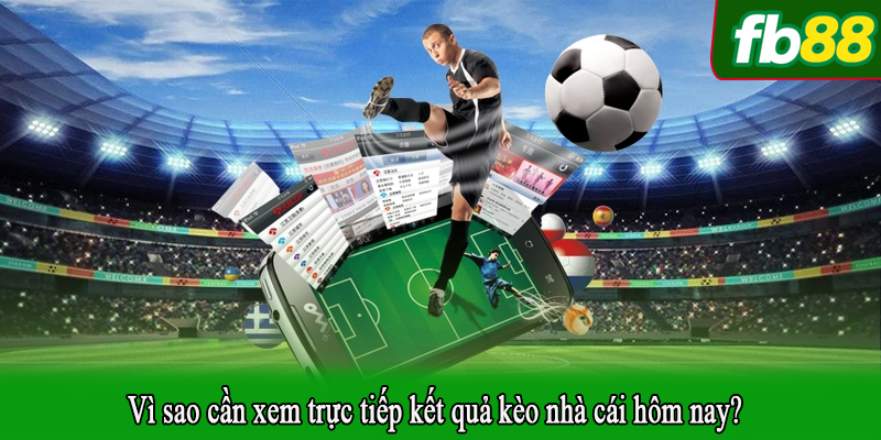 Vì sao cần xem trực tiếp kết quả kèo nhà cái hôm nay?